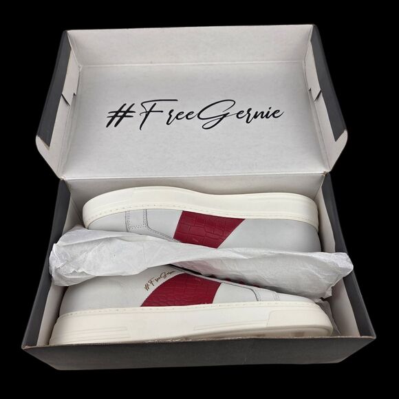 Gernie 613\'s Low Athletic Sneakers White Maroon Leather Lace Up Mens Size 11 main image 7